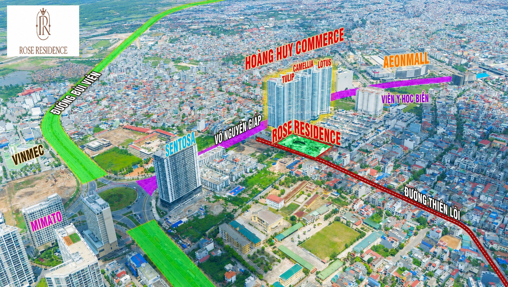 vi tri toa hoang huy rose residence
